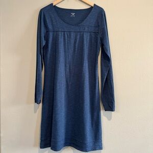 Horny Toad Oolong Dress Organic Cotton Blend Long Sleeve Large